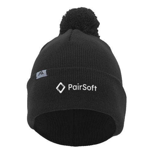 Pacific Headwear Knit Fold-Over Pom-Pom Beanie